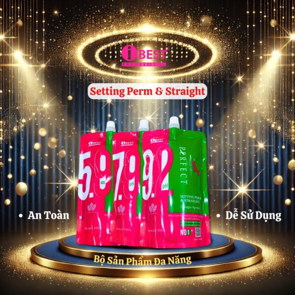 Bộ uốn duỗi Setting Perm & Straight Collagen Keratin