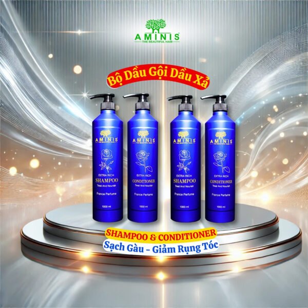 Bộ Dầu Gội + Dầu Xả Extra Rich Aminis