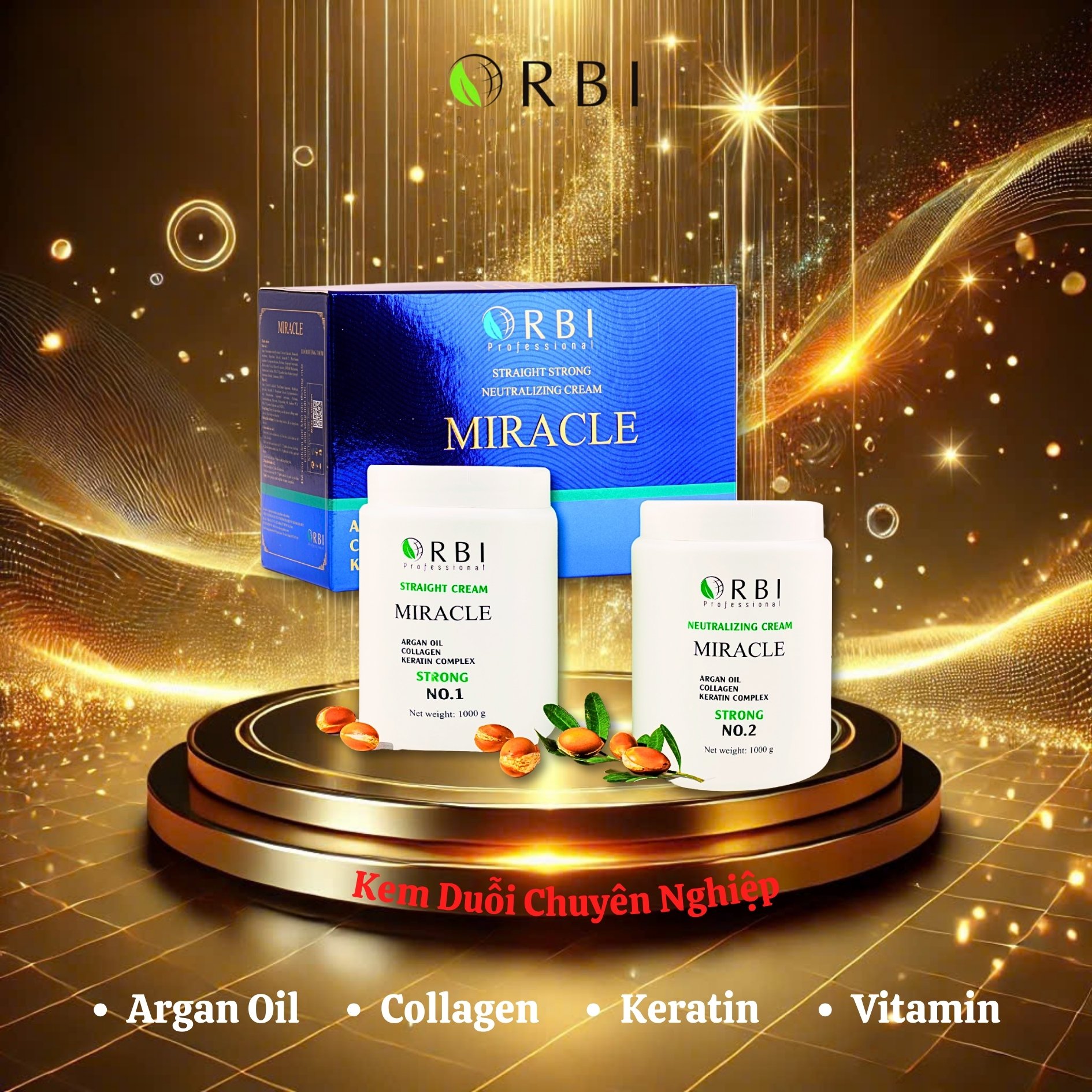 Bộ Duỗi Tóc Straight Cream Miracle